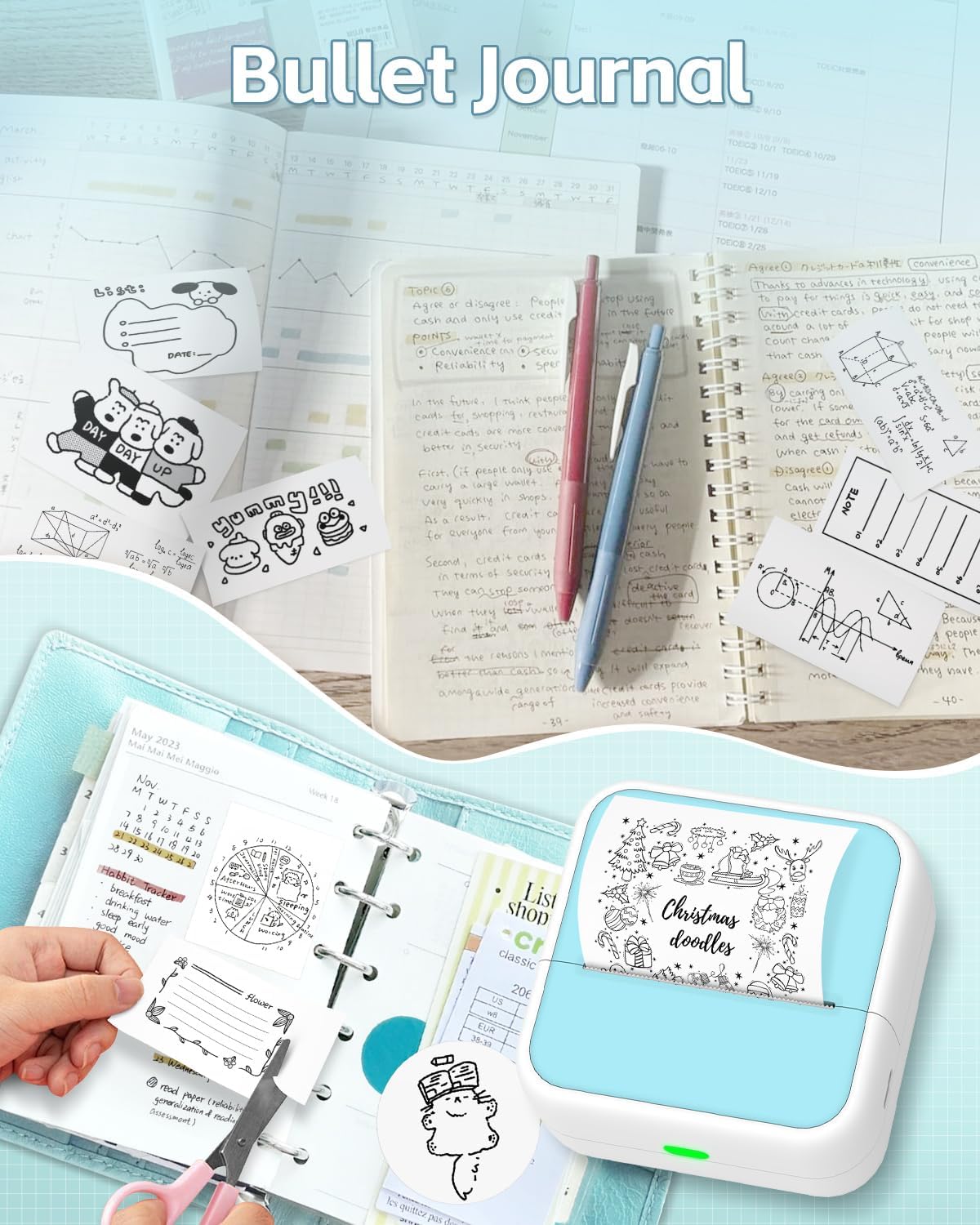 Printpods Mini Printer with Stickers