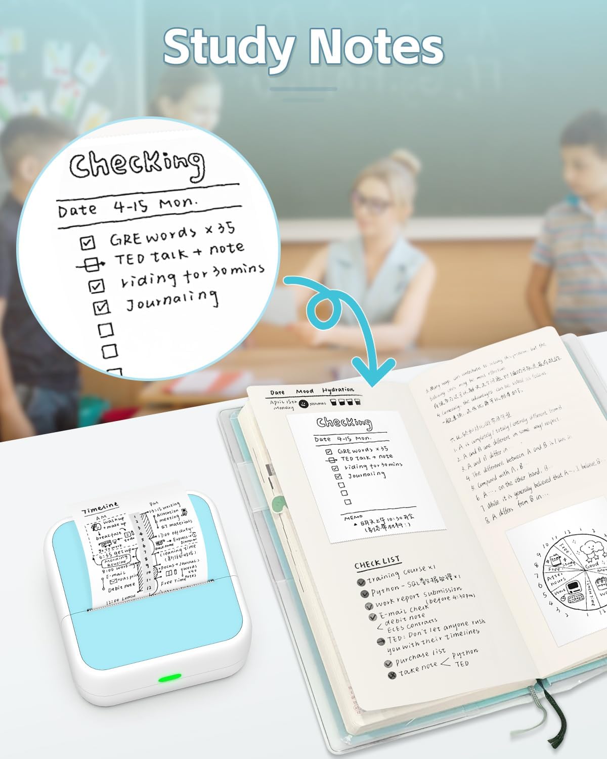 Printpods Mini Printer with Stickers